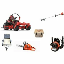 Caliber Trailer Mfg. GE4211 Gravely Mower Bundle - ZT HD 44 Zero Turn PB-265LN Blower SRM-225 Trimmer