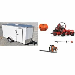 Cynergy Cargo LLC GE459 Gravely Mower Bundle - ZT HD 52 Zero Turn 350BT Blower 6x12 Enclosed Trailer
