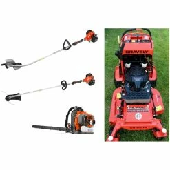 Echo GE700 Gravely Mower Bundle - Pro-Stance 36 Stand On 350BT Blower SRM-2620 Trimmer
