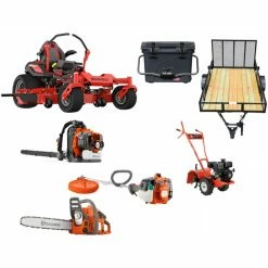Caliber Trailer Mfg. GH4246 Gravely Mower Bundle - ZT HD 48 Zero Turn 150BT Blower TW17116DMN Tiller