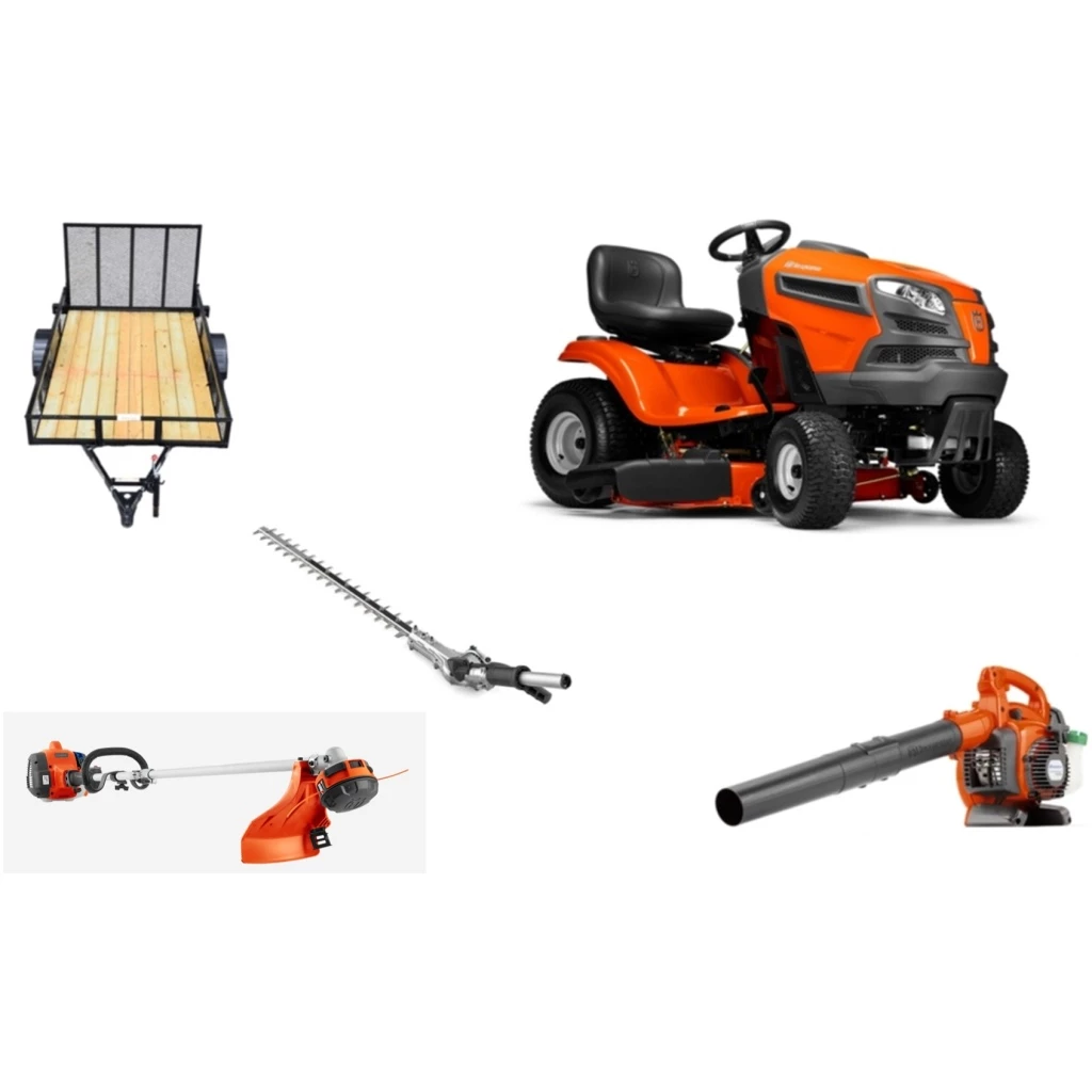 Briggs & Stratton HH104 Husqvarna Mower Bundle - YTH22V46 Lawn Tractor 125B Blower 330LK Trimmer 1 Briggs & Stratton HH104 Husqvarna Mower Bundle - YTH22V46 Lawn Tractor 125B Blower 330LK Trimmer