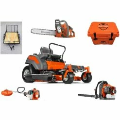 Caliber Trailer Mfg. HH301 Zee 54 Husqvarna Z254 Zero Turn Mower Bundle