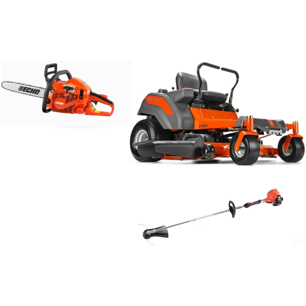 HH304 Husqvarna Mower Bundle - Z254 Zero Turn Mower SRM-225 Trimmer CS-310 Chainsaw 1 HH304 Husqvarna Mower Bundle - Z254 Zero Turn Mower SRM-225 Trimmer CS-310 Chainsaw