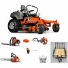 Caliber Trailer Mfg. HH403 Estate Bundle 54 Husqvarna MZ 54 Zero Turn Mower Bundle