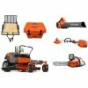 Caliber Trailer Mfg. HH404 Battery Husqvarna Z248F Zero Turn Mower Bundle