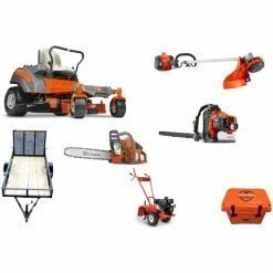 Caliber Trailer Mfg. HH4169 Husqvarna Mower Bundle - Z242F Zero Turn 150BT Blower 130L Trimmer
