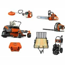 Caliber Trailer Mfg. HH423 Husqvarna Mower Bundle - Z248F Zero Turn 350BT Blower 128LD Trimmer