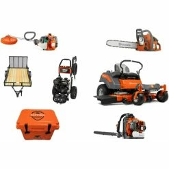 Caliber Trailer Mfg. HH4237 Husqvarna Mower Bundle - Z254F Zero Turn PW-3100 Pressure Washer 150BT Blower