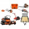 Caliber Trailer Mfg. HH4249 Husqvarna Mower Bundle - Z254F Zero Turn 350BT Blower TW19118BMN Tiller