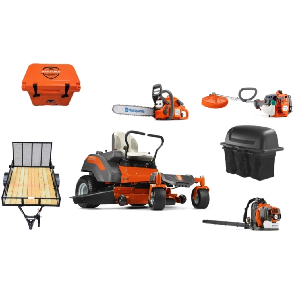 Caliber Trailer Mfg. HH426 Husqvarna Mower Bundle - Z248F Zero Turn 350BT Blower 128LD Trimmer 1 Caliber Trailer Mfg. HH426 Husqvarna Mower Bundle - Z248F Zero Turn 350BT Blower 128LD Trimmer
