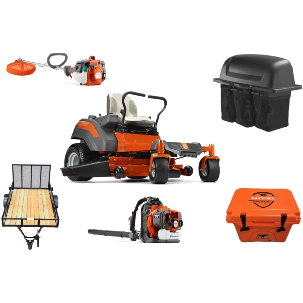 Caliber Trailer Mfg. HH432 Husqvarna Mower Bundle - Z248F Zero Turn 150BT Blower 128LD Trimmer 1 Caliber Trailer Mfg. HH432 Husqvarna Mower Bundle - Z248F Zero Turn 150BT Blower 128LD Trimmer