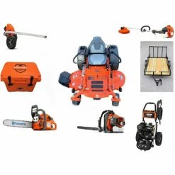 Briggs & Stratton HH434 Husqvarna Mower Bundle - MZ 61 Zero Turn 150BT Blower PW-3100 Pressure Washer