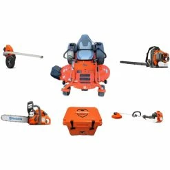 Briggs & Stratton HH443 Husqvarna Mower Bundle - MZ 61 Zero Turn 350BT Blower 525LK Trimmer