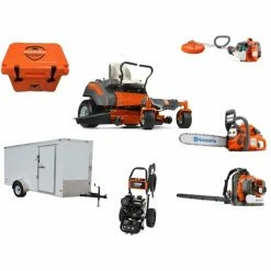 Cynergy Cargo LLC HH456 Husqvarna Mower Bundle - Z248F Zero Turn 350BT Blower 6x12 Enclosed Trailer