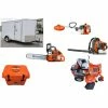 Briggs & Stratton HH468 Husqvarna Mower Bundle - MZ 61 Zero Turn 350BT Blower 7x12 Enclosed Trailer