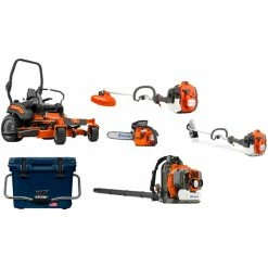 HH580 Husqvarna Mower Bundle - Z454XS Zero Turn 350BT Blower 525L Trimmer