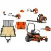 Caliber Trailer Mfg. HH582 Husqvarna Mower Bundle - Z454XS Zero Turn 350BT Blower 525L Trimmer