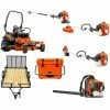 Caliber Trailer Mfg. HH587 Husqvarna Mower Bundle - Z460XS Zero Turn 350BT Blower 525L Trimmer