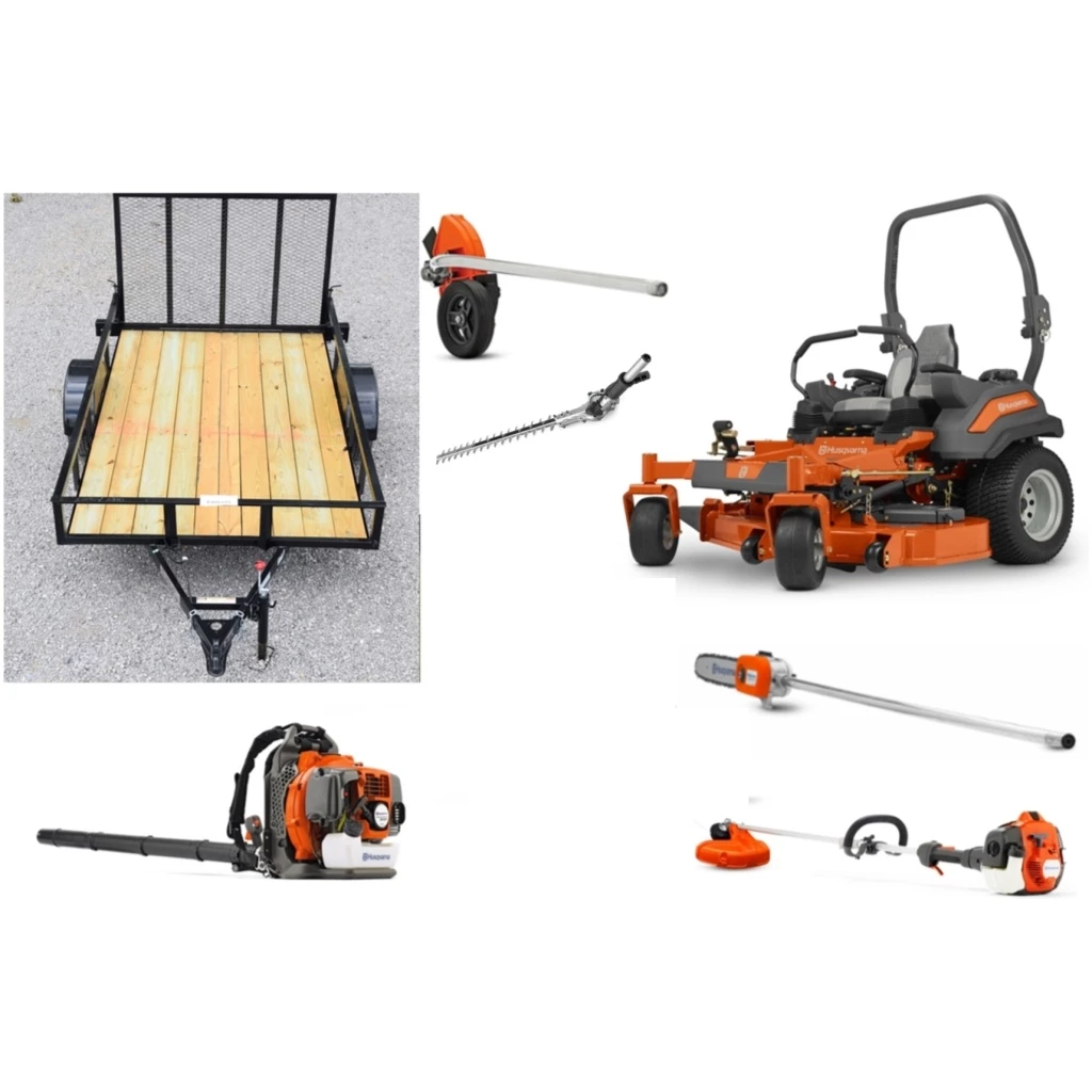 Caliber Trailer Mfg. HH608 Husqvarna Mower Bundle - Z560L Zero Turn 350BT Blower 525LK Trimmer 1 Caliber Trailer Mfg. HH608 Husqvarna Mower Bundle - Z560L Zero Turn 350BT Blower 525LK Trimmer