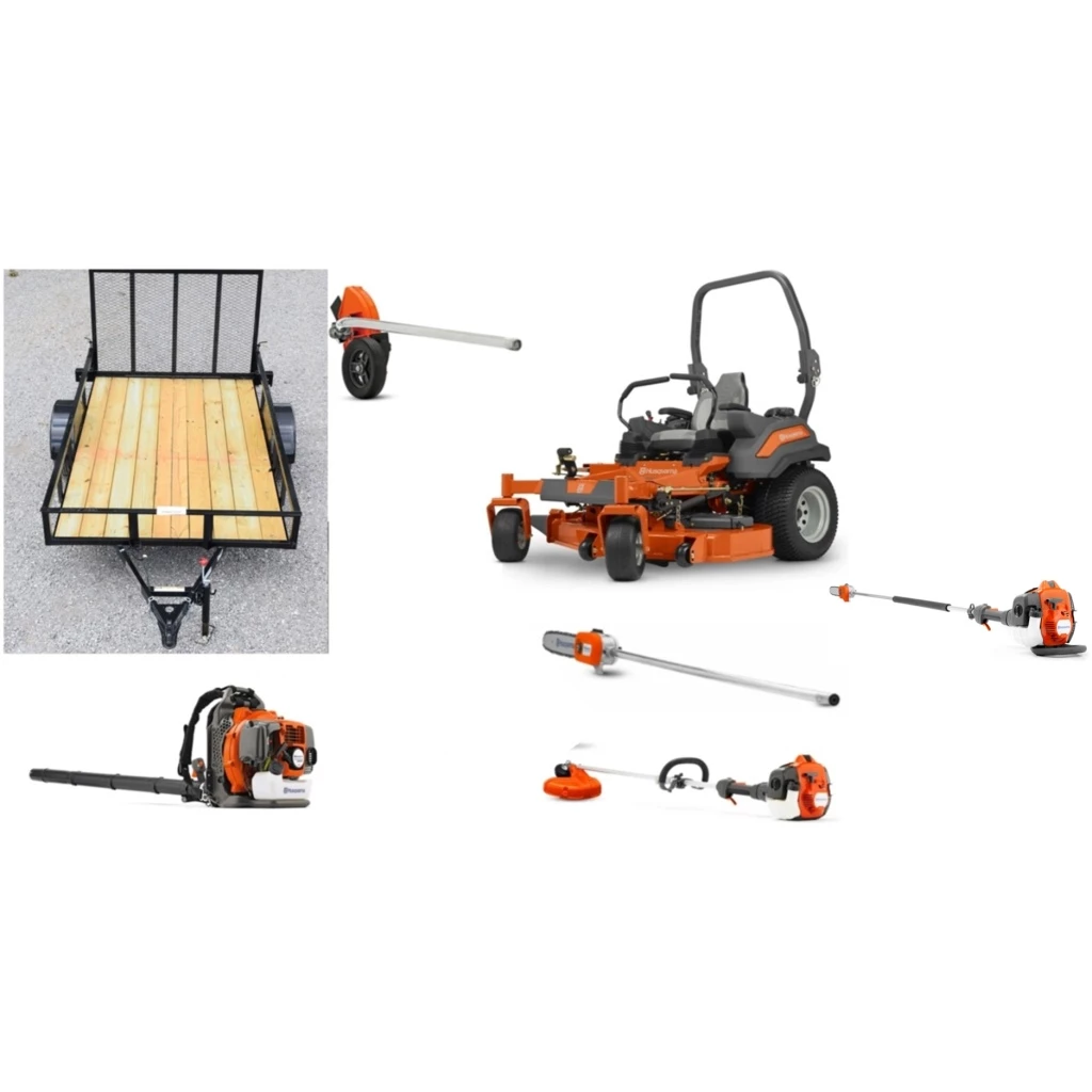 Caliber Trailer Mfg. HH621 Husqvarna Mower Bundle - Z560L Zero Turn 350BT Blower 525LK Trimmer 1 Caliber Trailer Mfg. HH621 Husqvarna Mower Bundle - Z560L Zero Turn 350BT Blower 525LK Trimmer