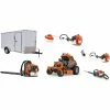 Cynergy Cargo LLC HH712 Husqvarna Mower Bundle - V554 Stand On 350BT Blower 6x12 Enclosed Trailer