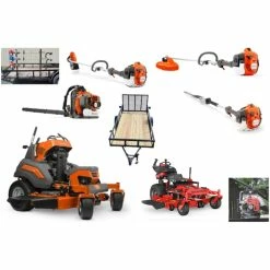 Caliber Trailer Mfg. HH742 Husqvarna Mower Bundle - V548 Stand On Pro Walk 36 Hydro Walk Behind