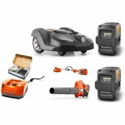HH800 Husqvarna Mower Bundle - 450X Automower 520iLX Trimmer 436LiB Blower