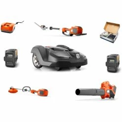 HH820 Husqvarna Mower Bundle - 450X Automower 520iLX Trimmer 436LiB Blower