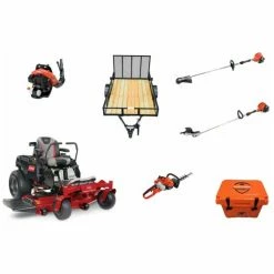 Caliber Trailer Mfg. TE4191 Toro Mower Bundle - TimeCutter HD 48 Zero Turn PB-580T Blower SRM-225 Trimmer