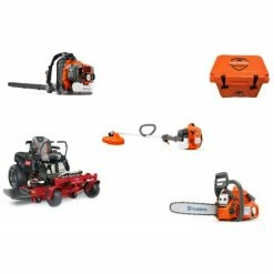 Husqvarna TH4190 Toro Mower Bundle - TimeCutter HD 48 Zero Turn 150BT Blower 322L Trimmer