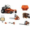 Caliber Trailer Mfg. TNB1 Husqvarna Mower Bundle - MZ 54 Zero Turn 350BT Blower 525LK Trimmer