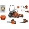 Caliber Trailer Mfg. HH505 Husqvarna Mower Bundle - Z454 Zero Turn Mower 350BT Backpack Blower