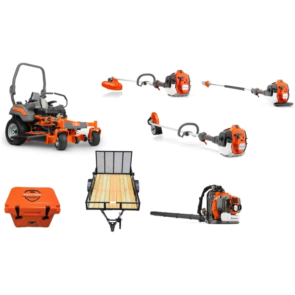Caliber Trailer Mfg. HH553 Husqvarna Mower Bundle - Z548 Zero Turn 350BT Blower 525L Trimmer 1 Caliber Trailer Mfg. HH553 Husqvarna Mower Bundle - Z548 Zero Turn 350BT Blower 525L Trimmer