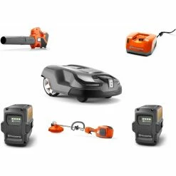 HH811 Husqvarna Mower Bundle - 315X Automower 520iLX Trimmer 436LiB Blower